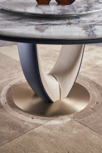 Load image into Gallery viewer, ITALIAN MINIMALIST CRYSTAL MARBLE DA3-050-5 ROUND DINING TABLE
